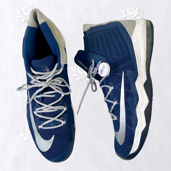 Nike Air Max Audacity 2016 Men\'s Basketball Shoes Blue White Grey Size US 21 main image 11